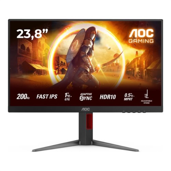 Monitor Aoc 24G4HA Pivot Black e Red