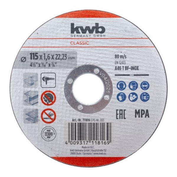 Disco taglio smerigliatrice Einhell 49711521 set 5 pz metallo