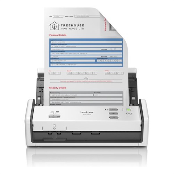 Scanner Brother ADS1300UN1 White e Black