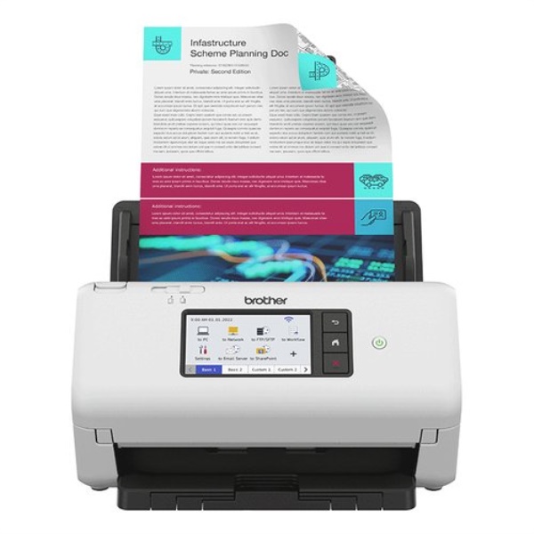 Scanner Brother ADS4700WRE1 White e Black