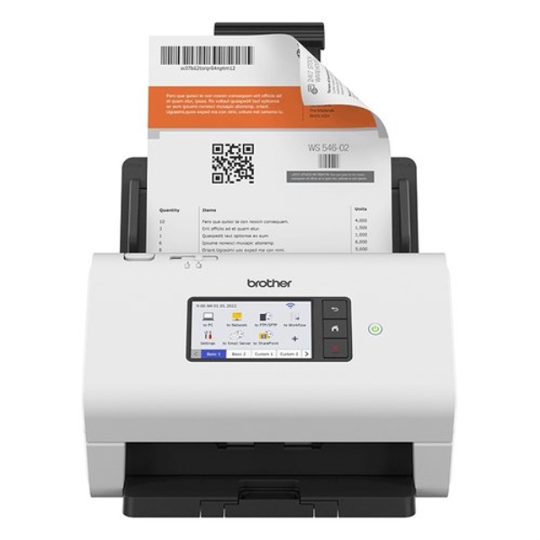 Scanner Brother ADS4900WRE1 White e Black