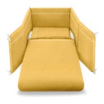 Pali - Piumone lettino Pali 0687Tram TRANSFORMER set 3 pz Ocra