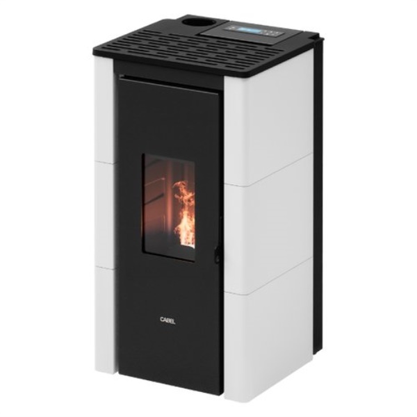 Stufa pellet Cadel 7025039 CRISTAL 7 UP T2 White