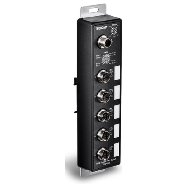 Switch di rete Trendnet TI XPG50 industriale M12 Black