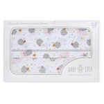 Baby Idea - Set lenzuola lettino Baby Idea LLFRS FANTASIA completo Rosa