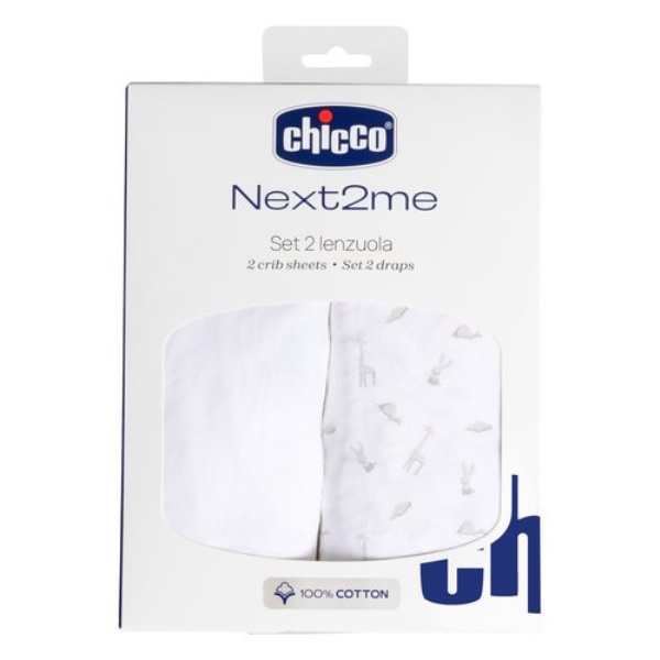 Set lenzuola culla Chicco 09101129910990 NEXT2ME Cloud