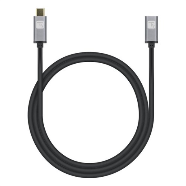 Cavo USB C Techly ICOC MUSB322 CMF 010 3.2 Gen 2 Black e Grey