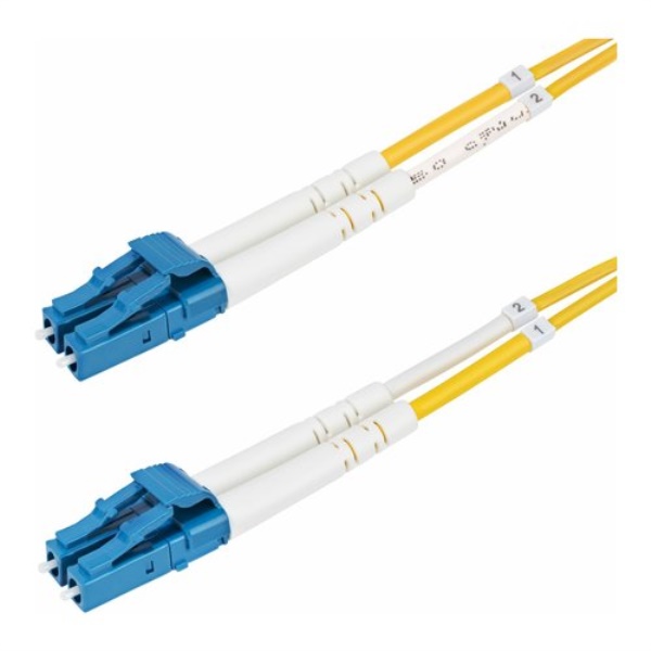 Fibra ottica Startech.Com SMDOS2LCLC1M duplex monomodale Yellow e Blue