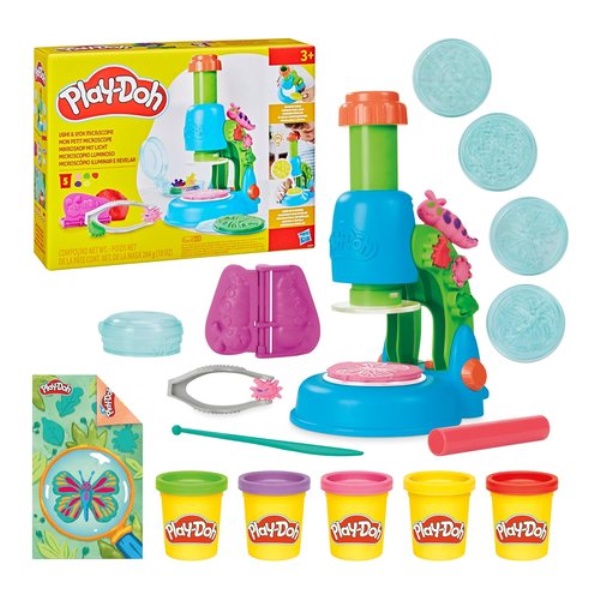 Pasta modellabile Hasbro G04945L00 PLAY DOH Microscopio luminoso
