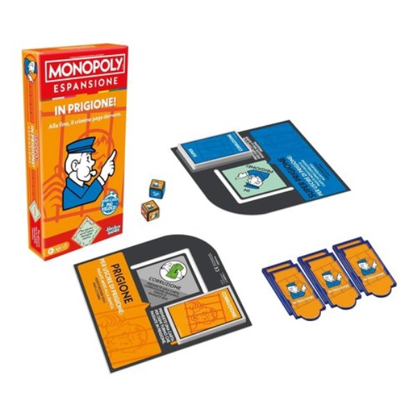 Gioco Hasbro G0719103 MONOPOLY Espansione In Prigione! per gioco