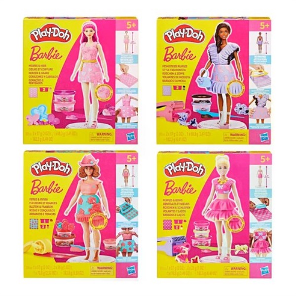 Pasta modellabile Hasbro G13545L0 PLAY DOH Barbie Designer Dolls Assor