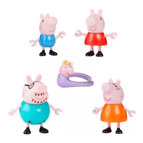 Set personaggi Hasbro G05065L0 PEPPA PIG La Famiglia completa