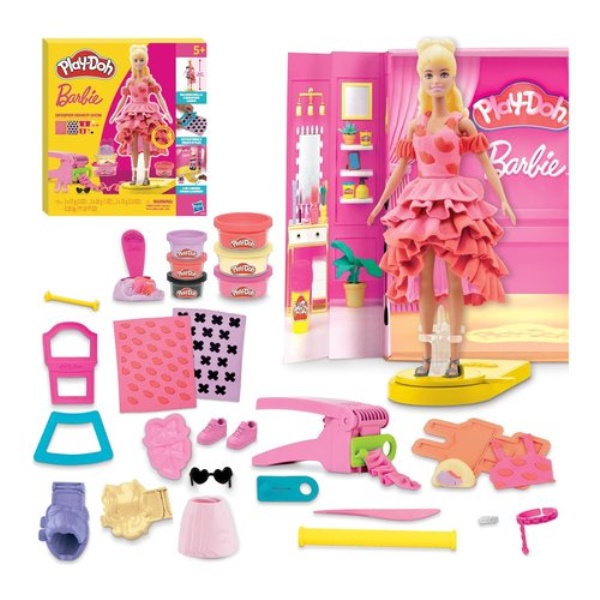 Pasta modellabile Hasbro G13565L0 PLAY DOH con Barbie sfilata di moda 