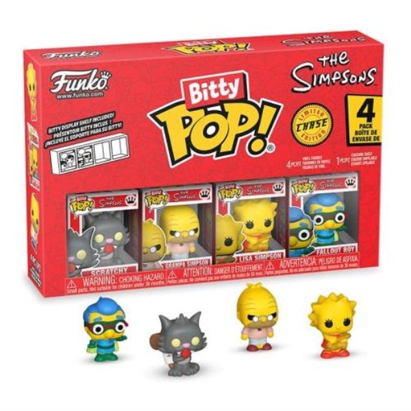 Personaggio collezione Funko 85710 POP BITTY Simpson Scratchy 4 Pack