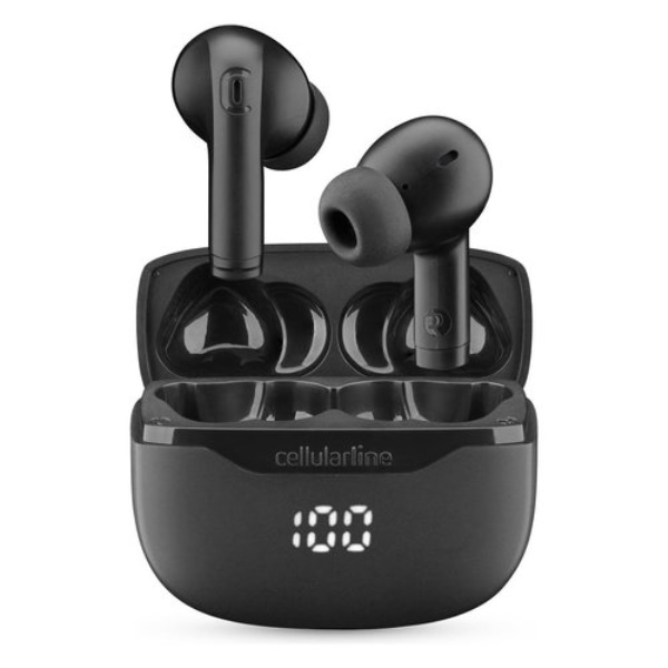 Auricolari microfono bluetooth Cellular Line BTKEYTWSK KEY Tws Black