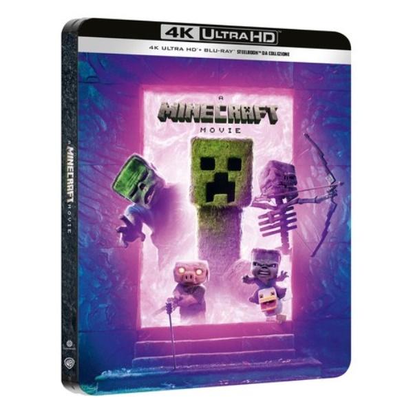 Blu Ray 4K Film Minecraft (Un) Steelbook 4 'Portal' (4K Ultra Hd + Blu
