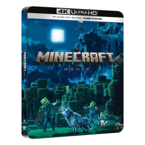 Blu Ray 4K Film Minecraft (Un) Steelbook 3 'Night Scene' (4K Ultra Hd 