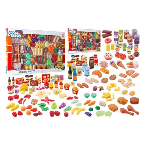 Playset Globo 42963 COSE DI CASA Deliziose ricette con 120 pz alimenti