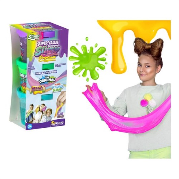 Slime Globo 42251 SLIMY The Original premium 3x106 gr Assortito