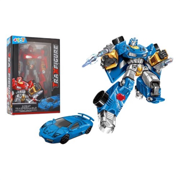 Personaggio Globo 43032 W’TOY Robot Traxfigure Auto sportiva Assortito