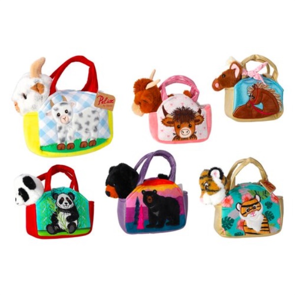 Peluche Globo 83511 PELUX Animale in borsetta Assortito