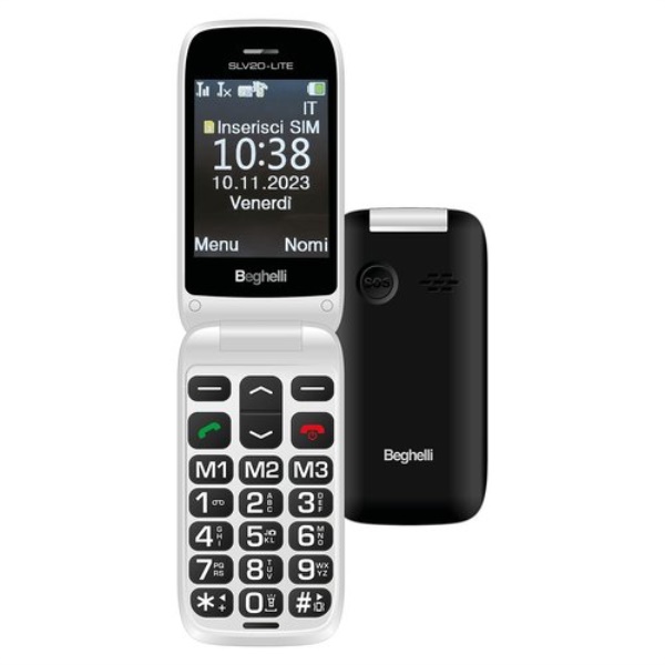 Cellulare Beghelli 9210 SALVALAVITA SLV20 Lite Black e Silver