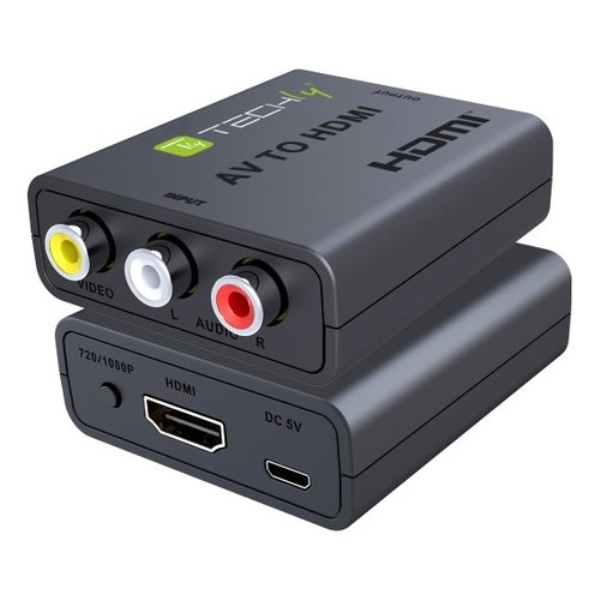 Convertitore video Manhattan 622083 AV to HDMI IDATA SPDIF 71 Black