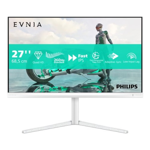 Monitor Philips 27M2N3501PA 00 EVNIA 3000 White