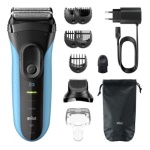 BRAUN - Rasoio barba Braun 3010BT SERIES 3+ Blue e Black