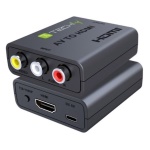 Manhattan - Convertitore video Manhattan 622083 AV to HDMI IDATA SPDIF 71 Black