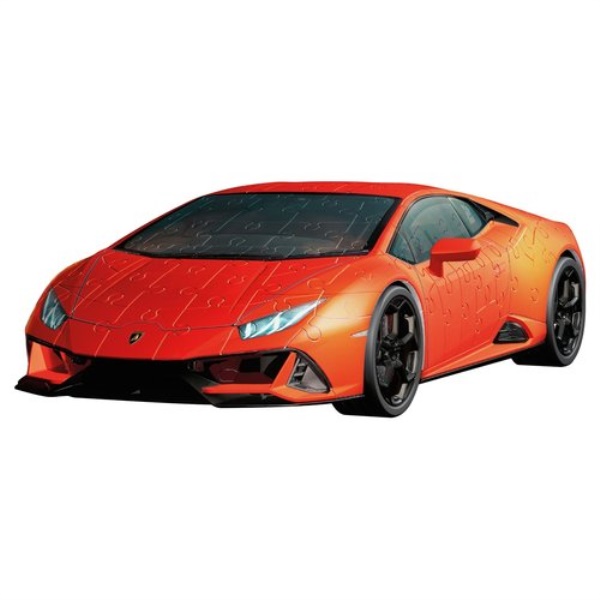 Puzzle Ravensburger 12008052 3D Lamborghini Huracan EVO Arancio