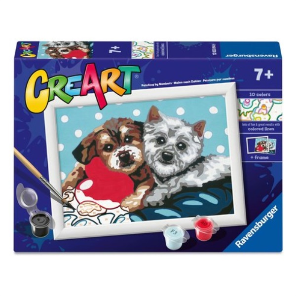 Set per dipingere Ravensburger 12023094 CREART Amici a 4 zampe