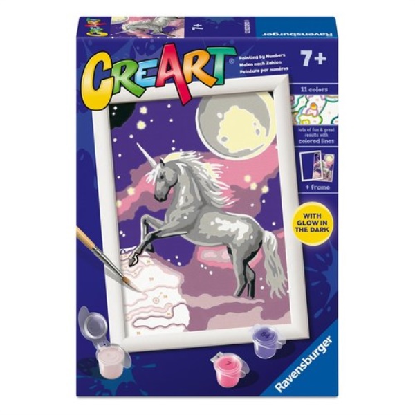 Set per dipingere Ravensburger 12023158 CREART Wildstar con Glow in th