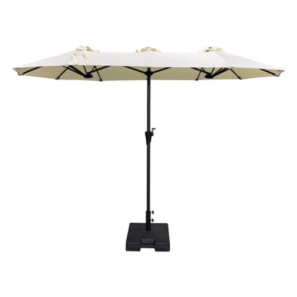 Ombrellone Amicasa DLY B012 MINITWIN Grigio e Ecrù