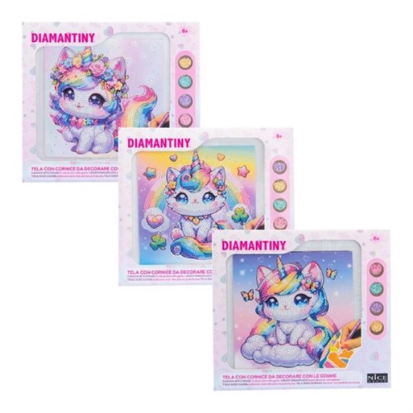 Set mosaico Nice 90040 DIAMANTINY Kawaii Unicorn quadretto Assortito