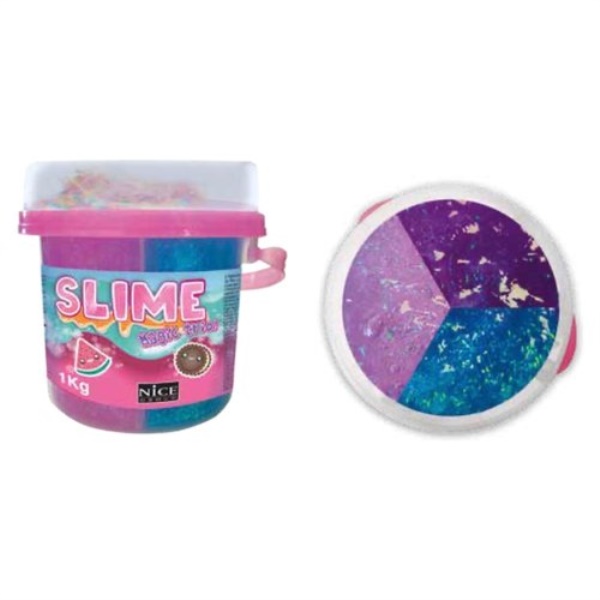 Slime Nice 98001 Magic Trio secchiello 1 kg Assortito