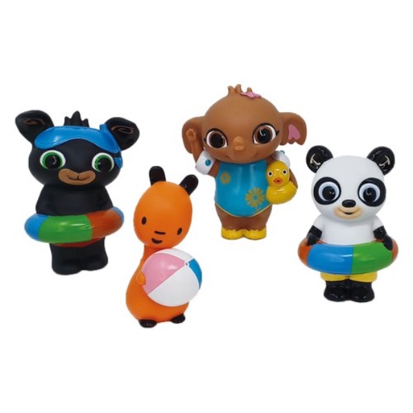 Gioco bagno Ods 48700 BING Set 4 personaggi Pvc spruzza acqua