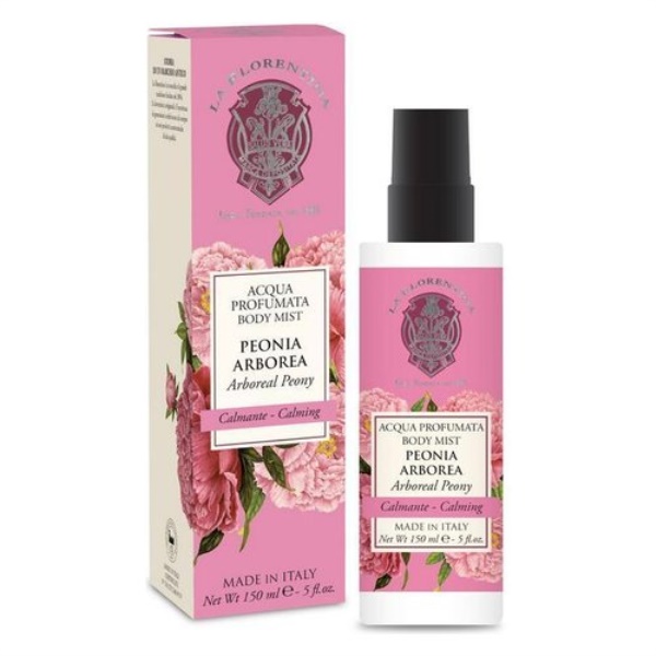 Trattamento corpo La Florentina Peonia arborea acqua profumata 150 ml