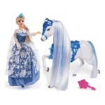 Grandi Giochi - Set bambola Grandi Giochi GG03025 DISNEY PRINCESS Regina dei ghiacci c