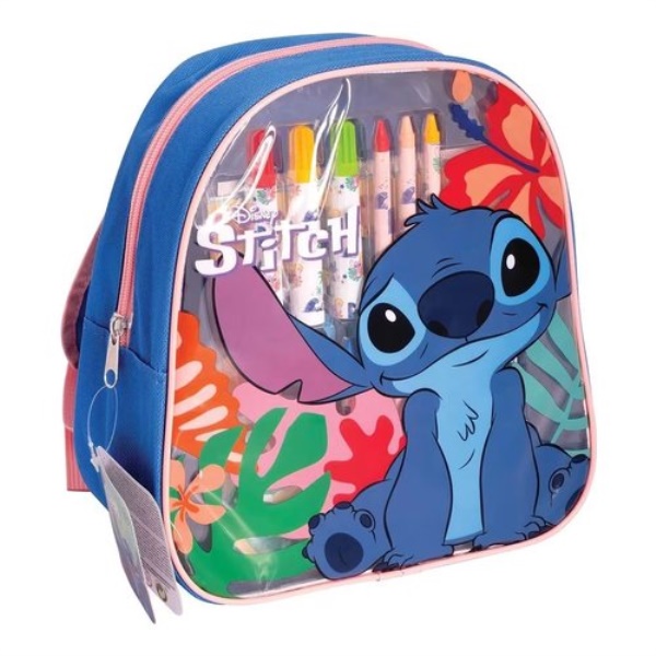 Zainetto As company 102368104 STITCH con colori e accessori Blu multic