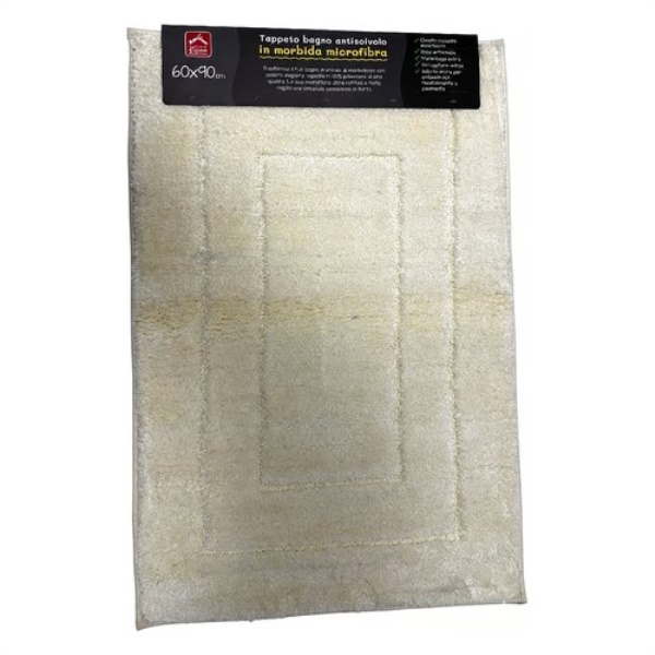 Tappeto bagno Amicasa YM5023 FRAME Art 36 Avorio