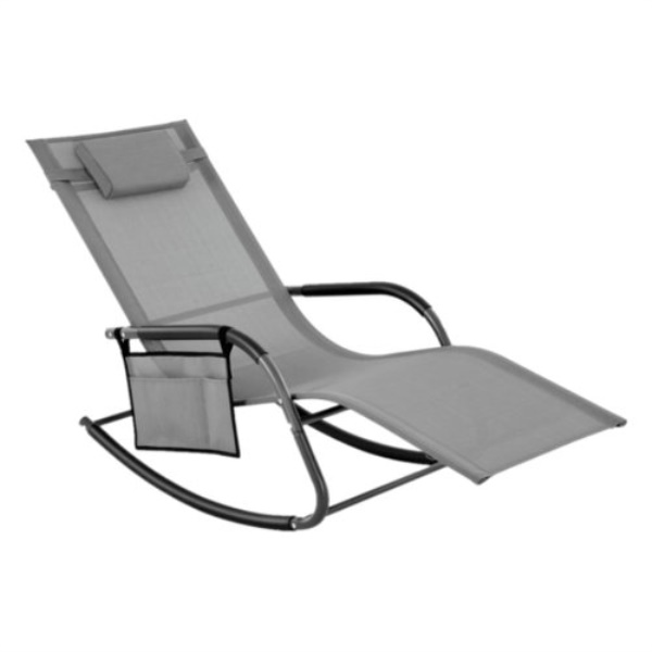 Sedia a dondolo Amicasa Art 3 GAIA Grigio