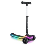 Kinderkraft - Monopattino bimbi Kinderkraft KRRAKE00BLK0000 RACKET 3 Ruote con luci 