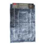 Amicasa - Tappeto bagno Amicasa YM5023 FRAME Art 38 Grigio