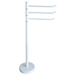 Mercury - Piantana asciugamani a 3 bracci Mercury 84333 Bianco