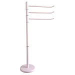 Mercury - Piantana asciugamani a 3 bracci Mercury 84357 Rosa