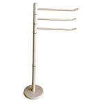 Mercury - Piantana asciugamani a 3 bracci Mercury 84340 Ecrù