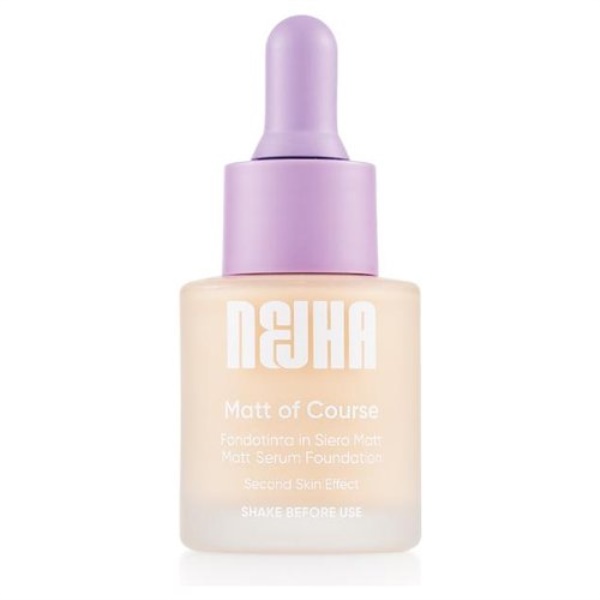 Fondotinta Nejha Matt of course  matt C01 Porcelain