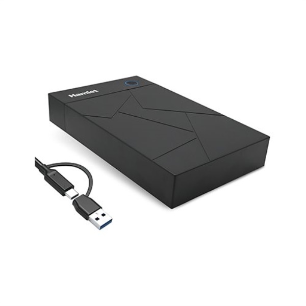 Box esterno hard disk Hamlet HXD3U6G AC 3.2 Storage Station Black