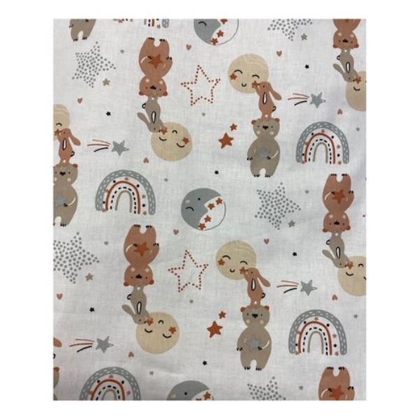 Set lenzuola lettino Baby Idea LLFG FANTASIA completo Grigio